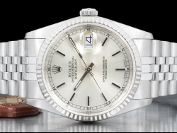 Rolex Datejust 36 Argento Jubilee Silver Lining Dial 16234